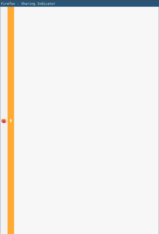 full window size firefox mic indicator