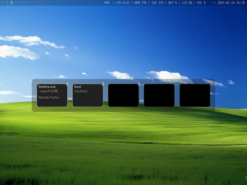 Sway桌面截图 ‘Sway桌面截图’